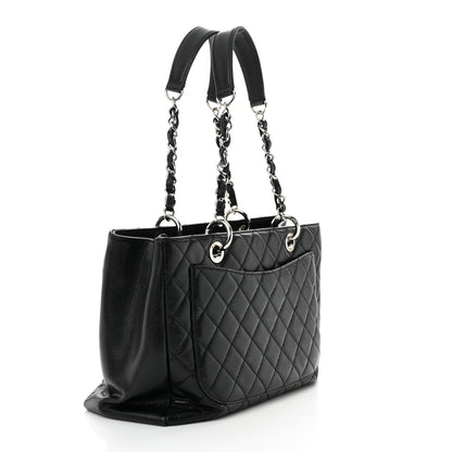 Chanel Caviar Quilted Grand Shopping Tote GST Black 3 of 13