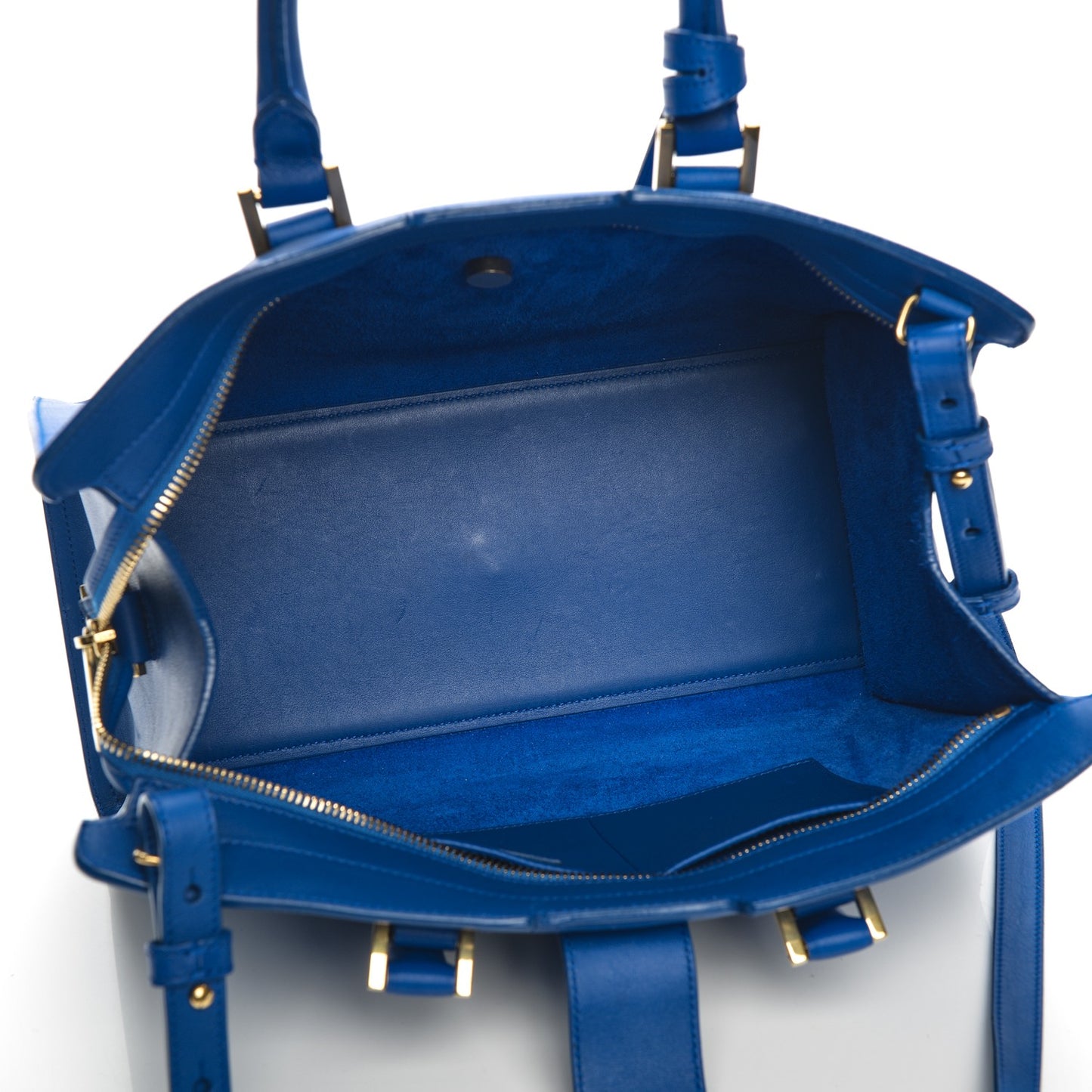 Calfskin Small Classic Y Cabas Royal Blue