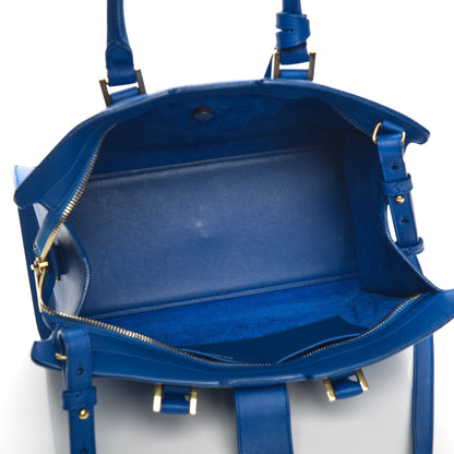 Saint Laurent Calfskin Small Classic Y Cabas Royal Blue 5 of 8