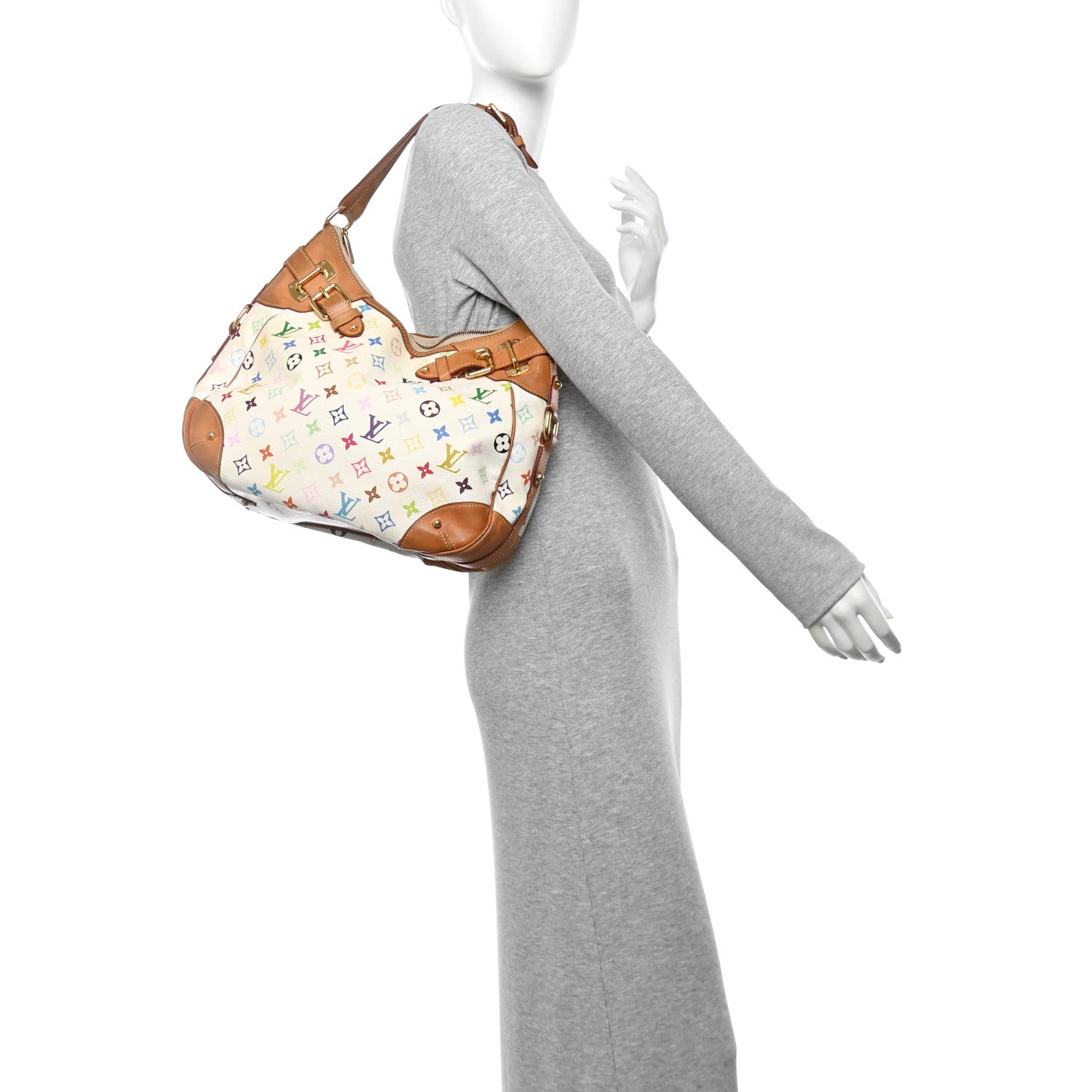 Louis Vuitton Monogram Multicolor Greta White 2 of 10