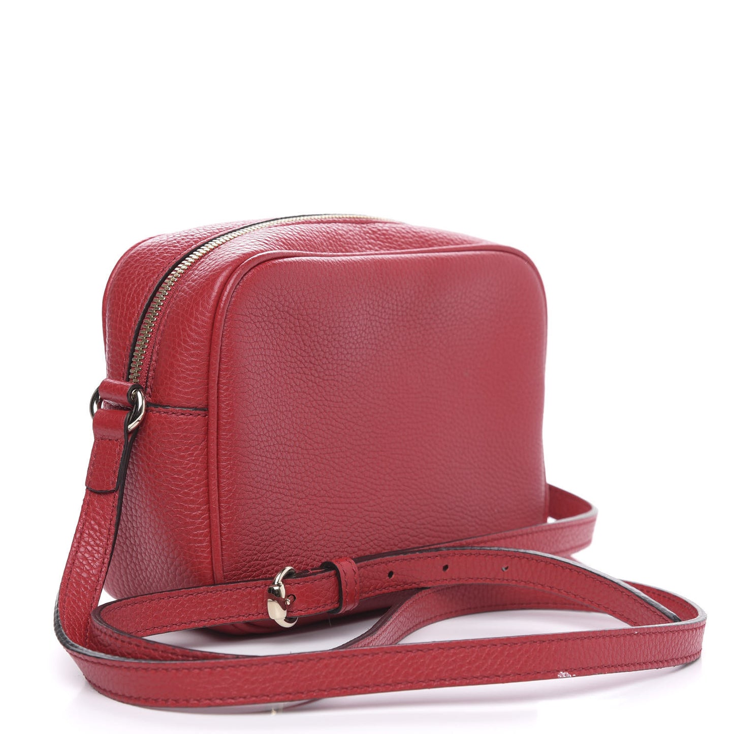 Pebbled Calfskin Small Soho Disco Bag Tabasco Red