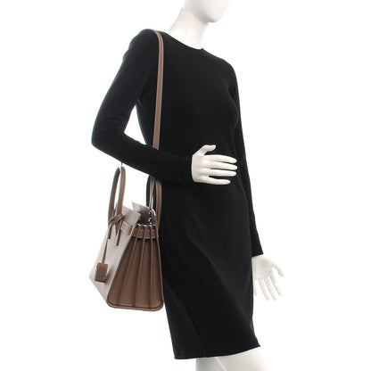 Saint Laurent Grained Calfskin Small Sac De Jour Taupe 2 of 8