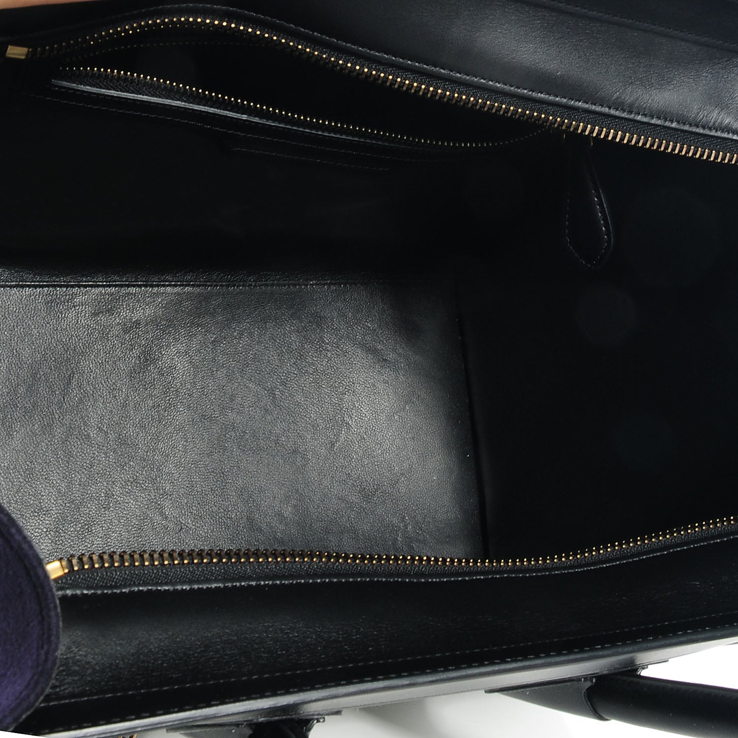 Celine Smooth Calfskin Felt Mini Tri-Color Luggage Grey Blue Black 7 of 8