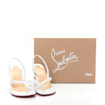 Christian Louboutin Kid Taralita 85 Thong Sandals 37 White 10 of 10