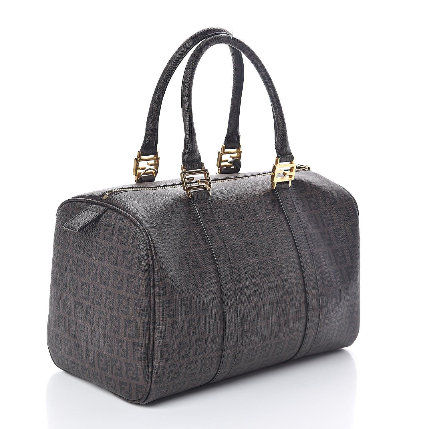 Fendi Zucchino Spalmati Forever Boston Moro Black 3 of 9