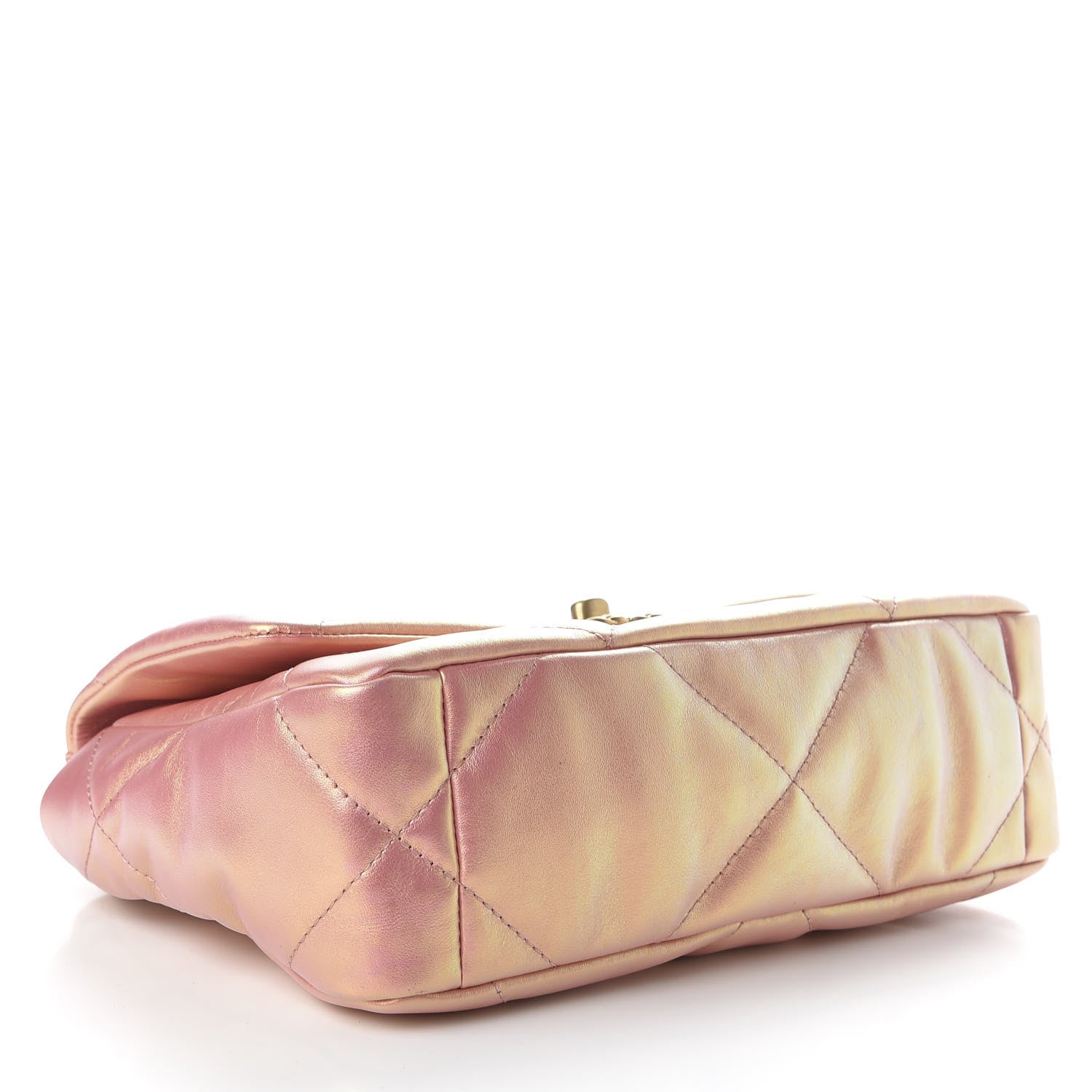 Chanel Iridescent Calfskin Quilted Medium 19 Flap Pink 4 of 10