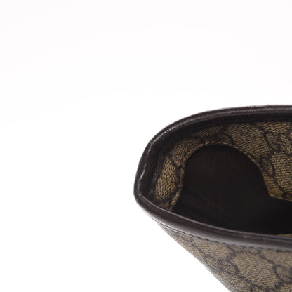 Gucci GG Supreme Monogram Medium Zippered Shopping Tote Dark Brown 17 of 19