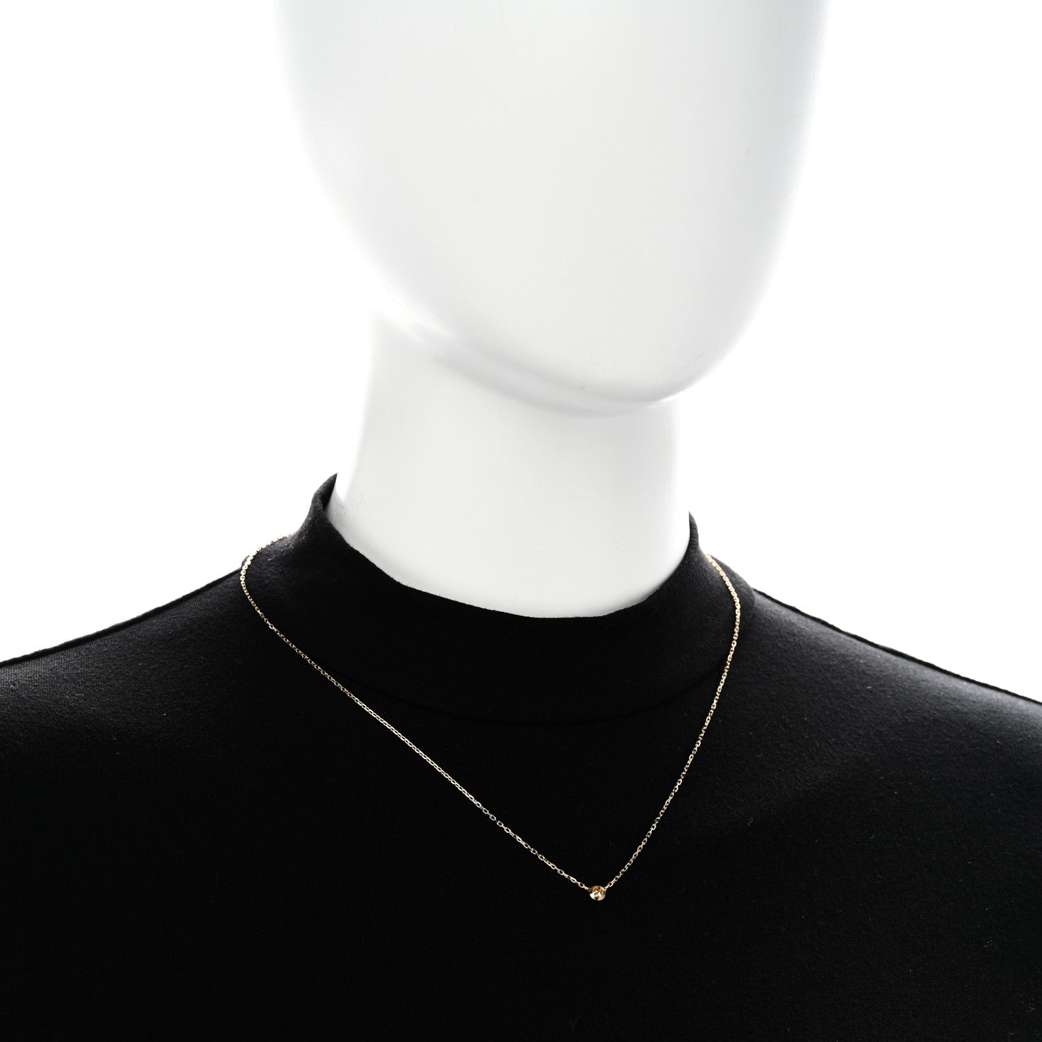 Cartier 18K Yellow Gold Diamond SM D'Amour Pendant Necklace 2 of 6