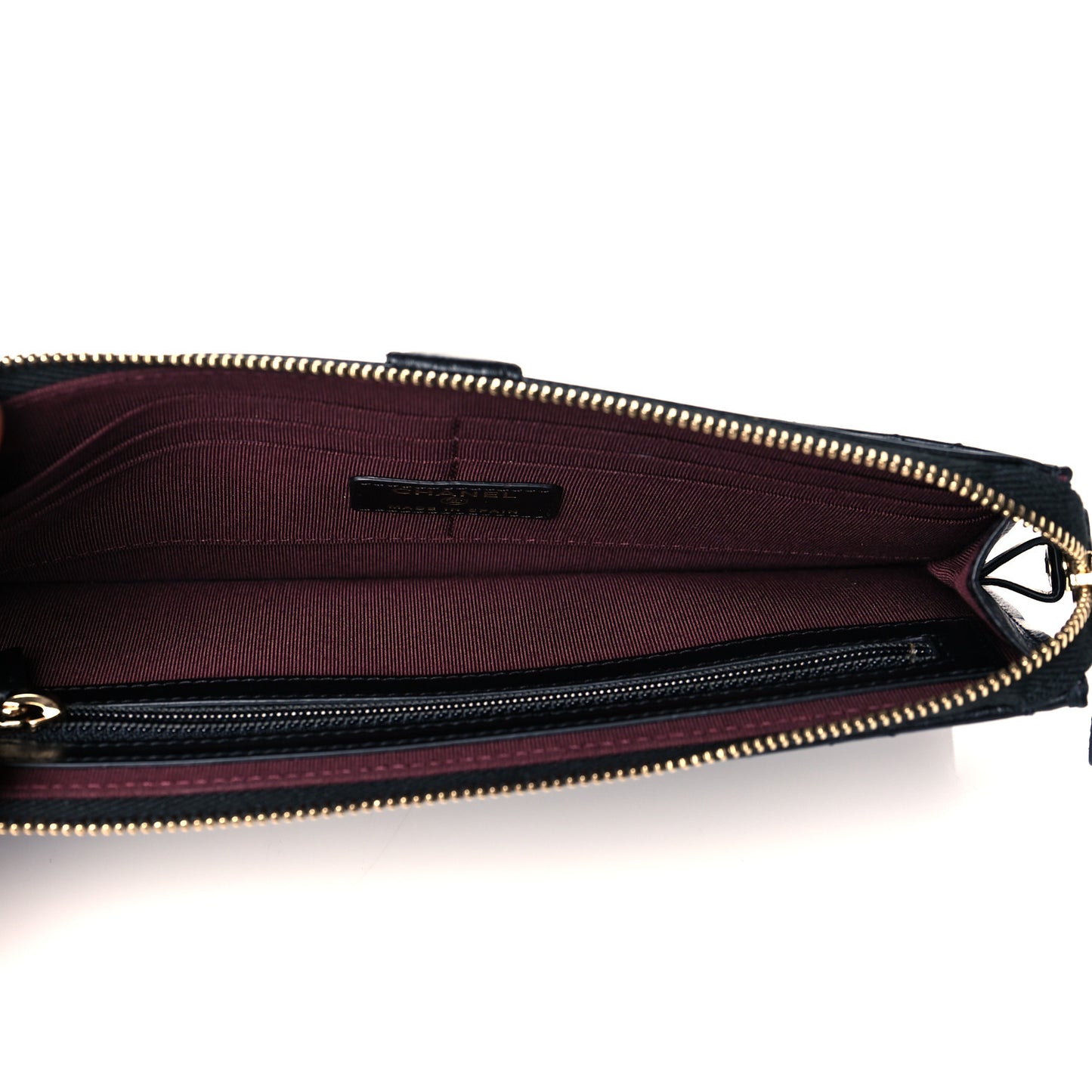 Aged Calfskin Quilted 2.55 Reissue Pouch With Chain Handle Black