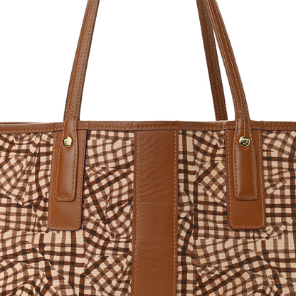 MCM Visetos Medium Liz Reversible Shopper Tote Cognac 10 of 17