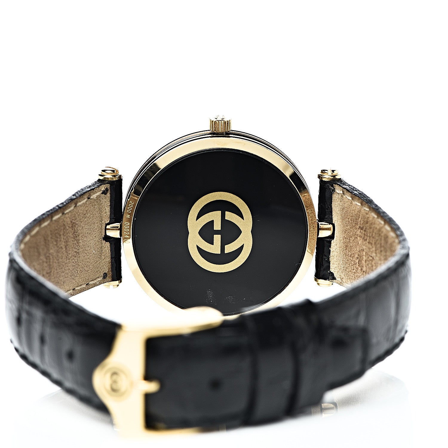 Gucci Stainless Steel Calfskin 30mm 2000M Quartz Watch Black 5 of 11
