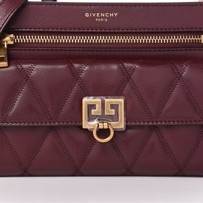 Givenchy Goatskin Diamond Quilted Pocket Crossbody Aubergine 10 of 10