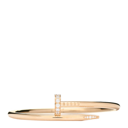 Cartier 18K Yellow Gold Diamond Juste Un Clou Bracelet 16 1 of 4