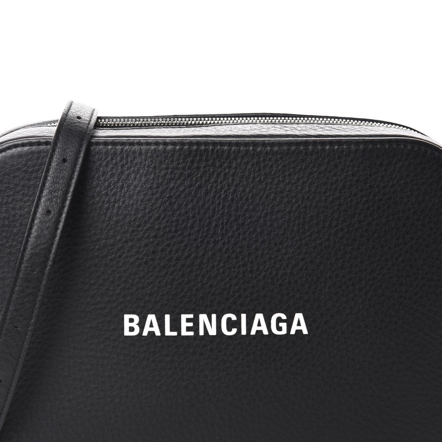 Calfskin Logo S Everyday Camera Bag Black