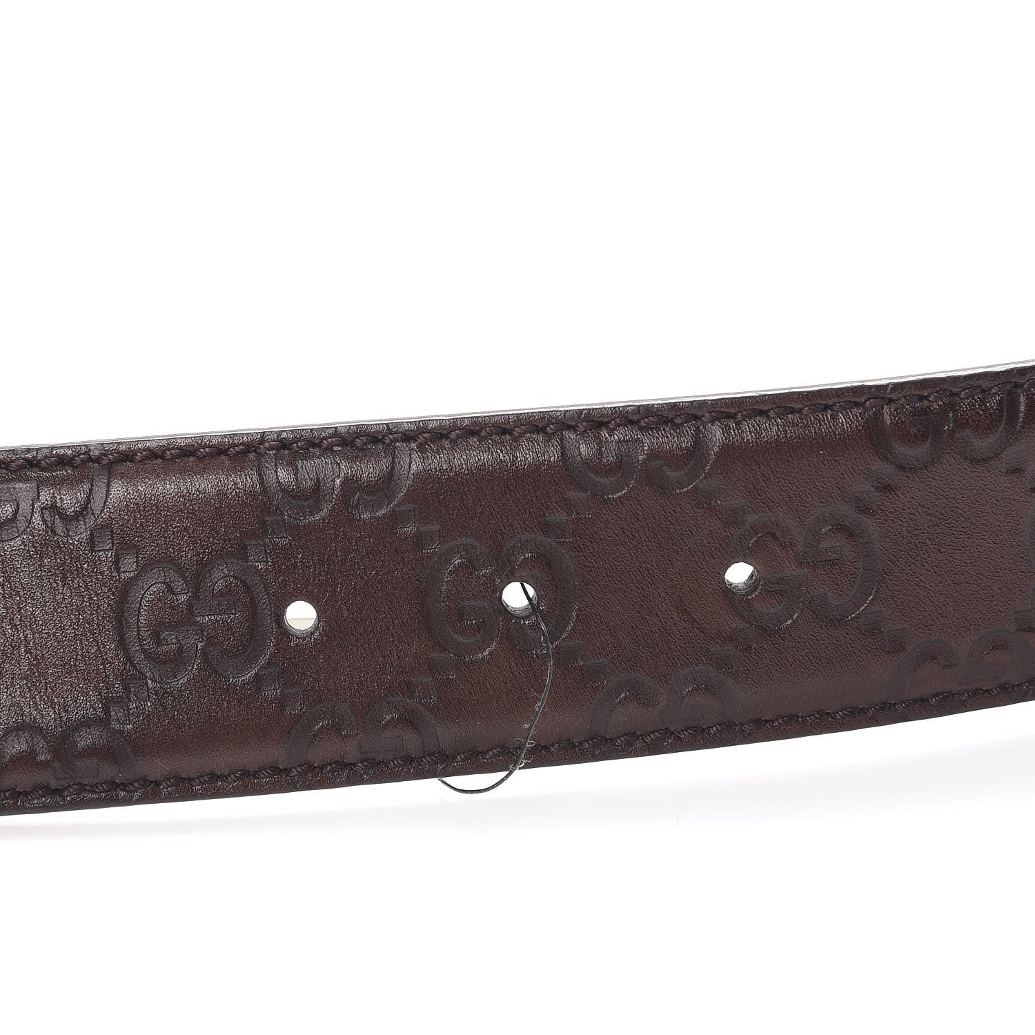 Gucci Guccissima Interlocking G 40mm Belt 90 36 Dark Brown 4 of 8
