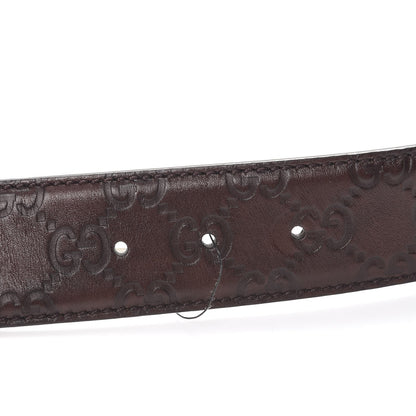 Gucci Guccissima Interlocking G 40mm Belt 90 36 Dark Brown 4 of 8