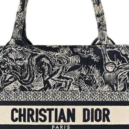 Christian Dior Calfskin Dioriviera Toile De Jouy Small Book Tote With Strap Blue Multicolor 8 of 12