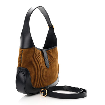Gucci Corduroy Small Jackie 1961 Hobo New Mud Blue 3 of 10