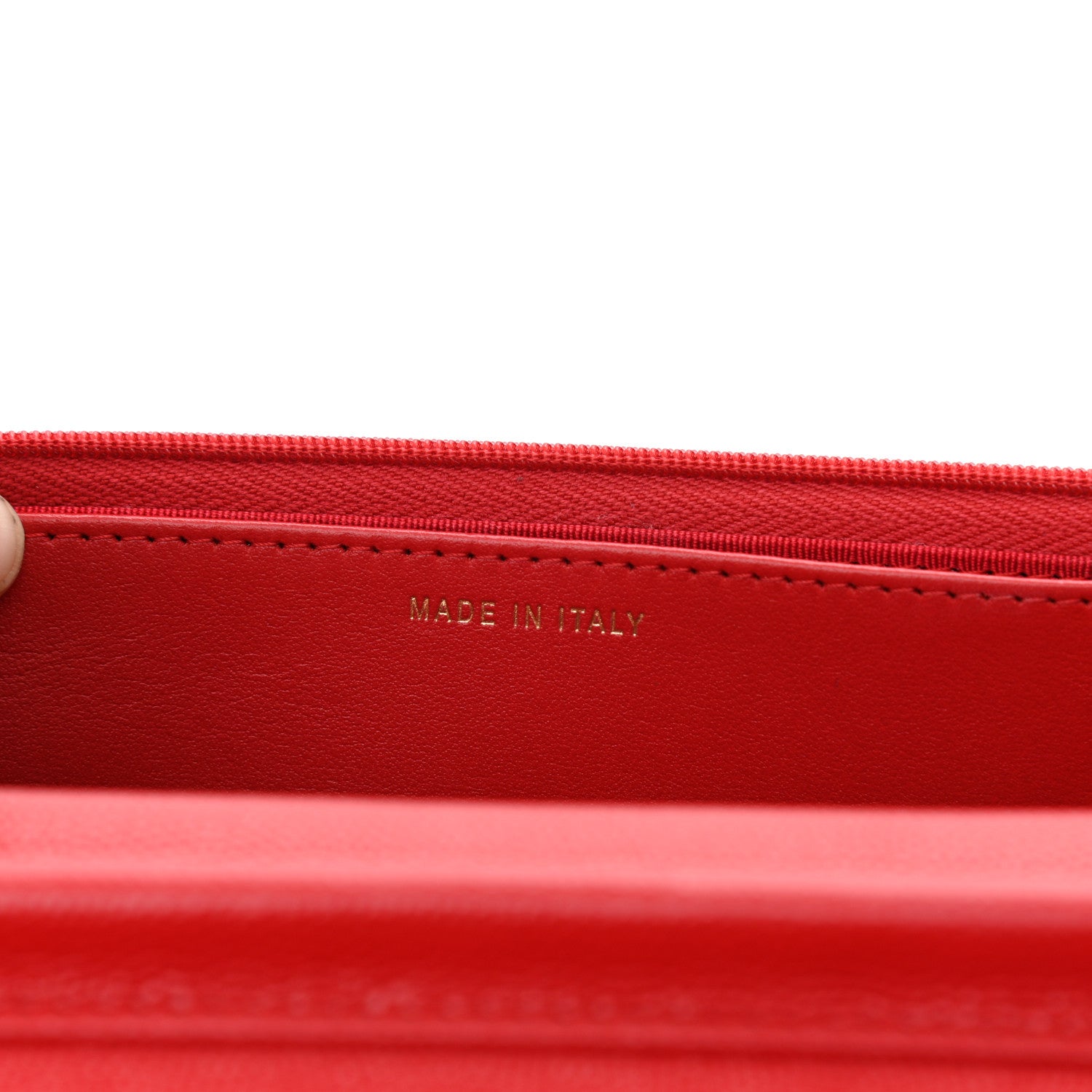 Chanel Caviar Quilted Wallet On Chain WOC Red 7 of 11