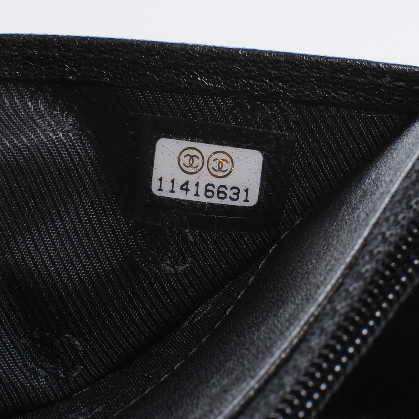 Chanel Leather Wallet On Chain WOC Black 9 of 9