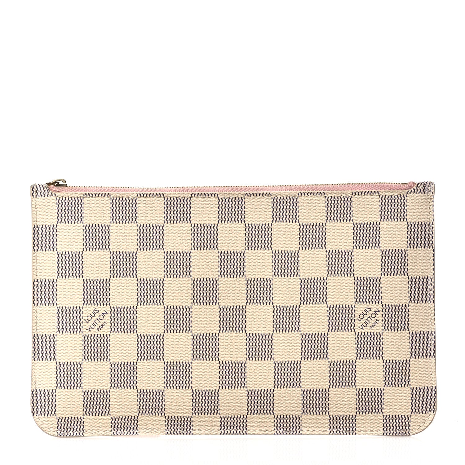 Louis Vuitton Damier Azur Neverfull MM GM Pochette Rose Ballerine 1 of 10