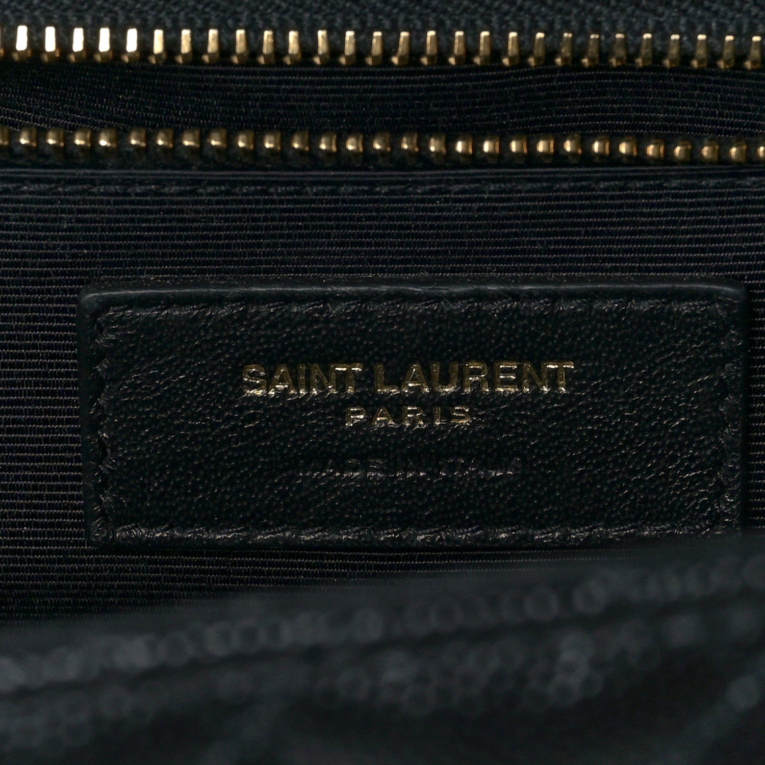 Saint Laurent Grain De Poudre Textured Mixed Matelasse Large Triquilt Monogram Satchel Black 7 of 9