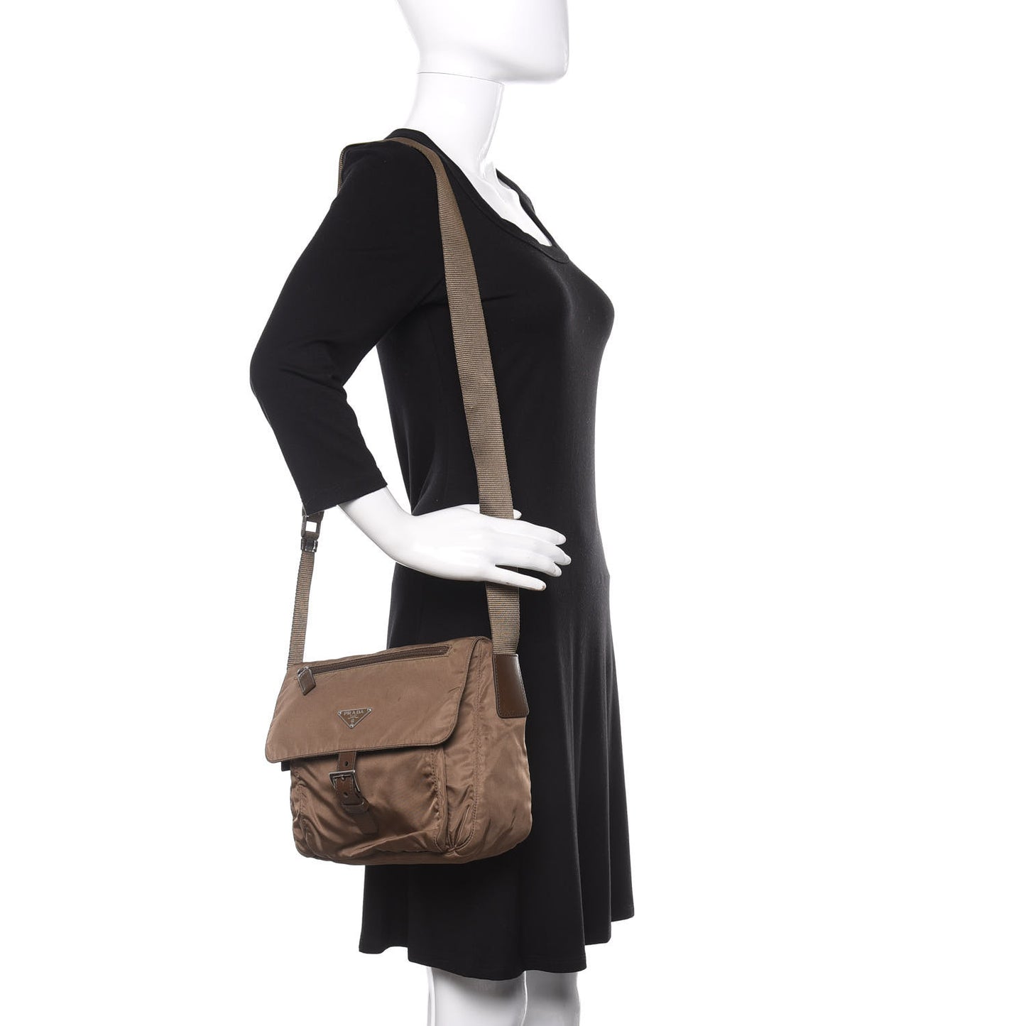 Tessuto Nylon Vela Messenger Ebano
