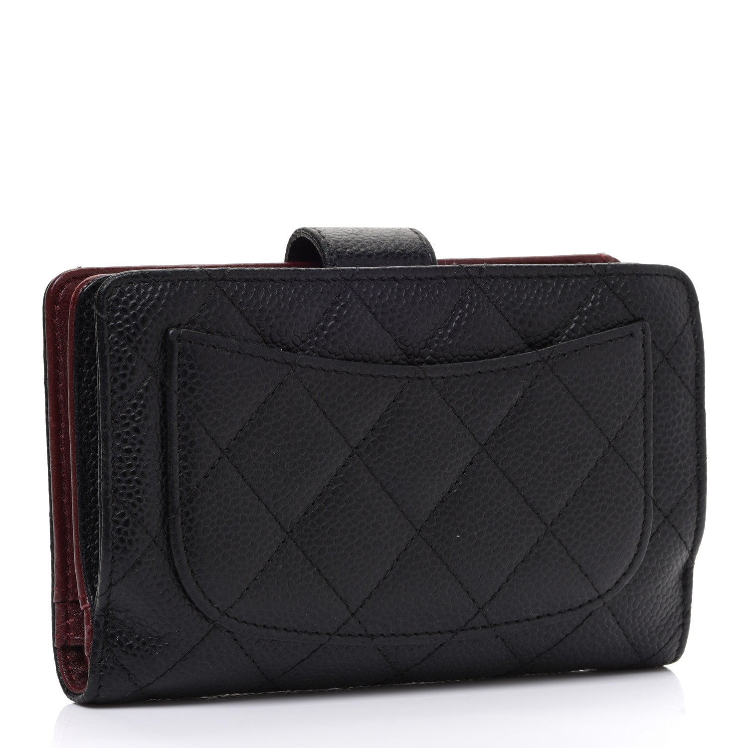 Chanel Caviar Quilted CC French Wallet Black 3 of 15