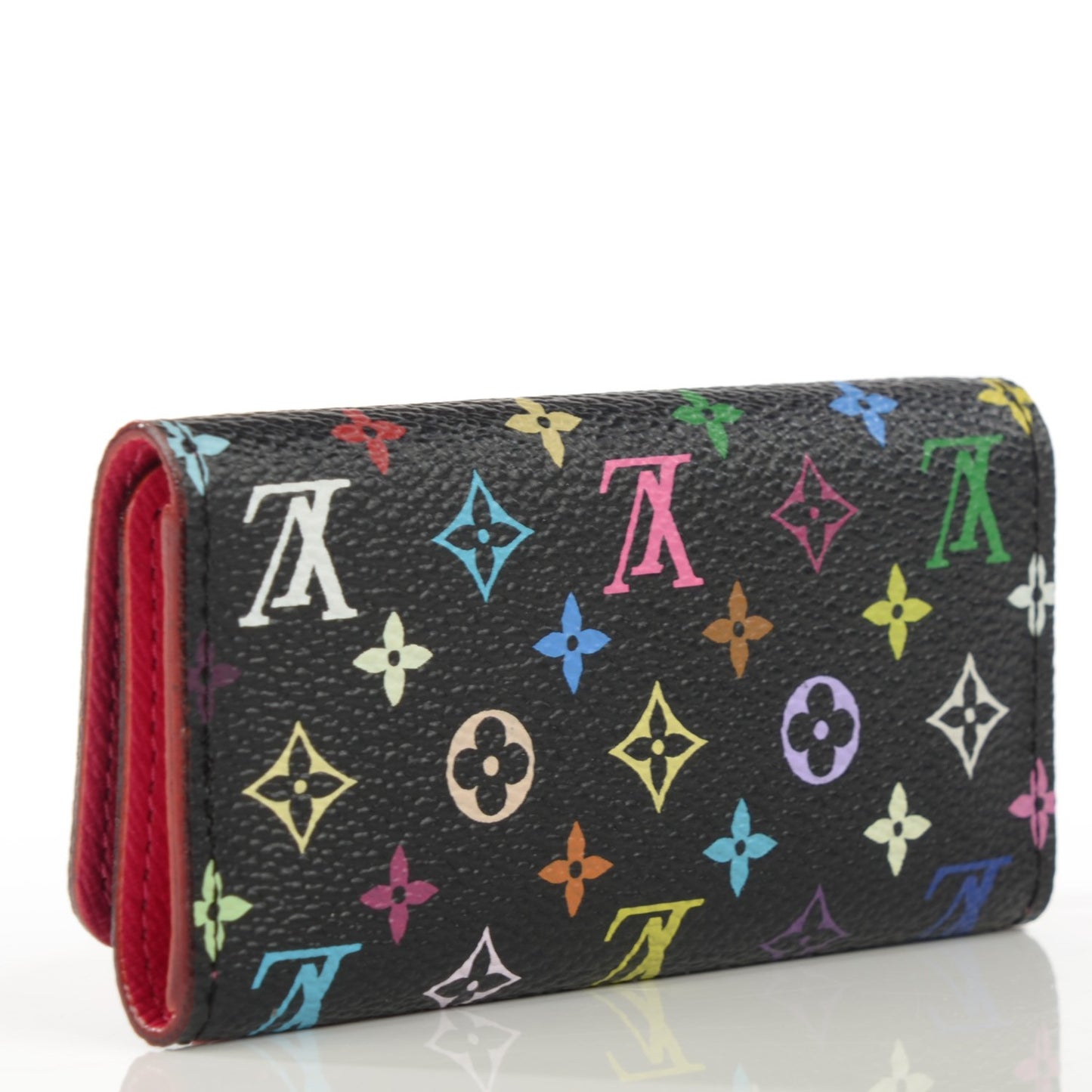 Monogram Multicolor Multicles 4 Key Holder Black Grenade
