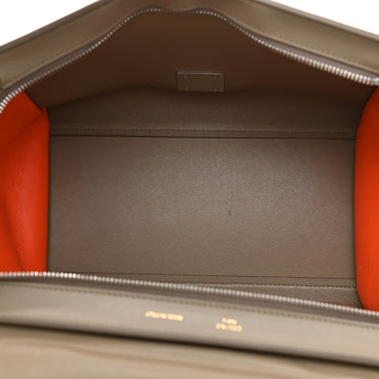Celine Smooth Calfskin Suede Medium Tri-Color Trapeze Orange 5 of 7