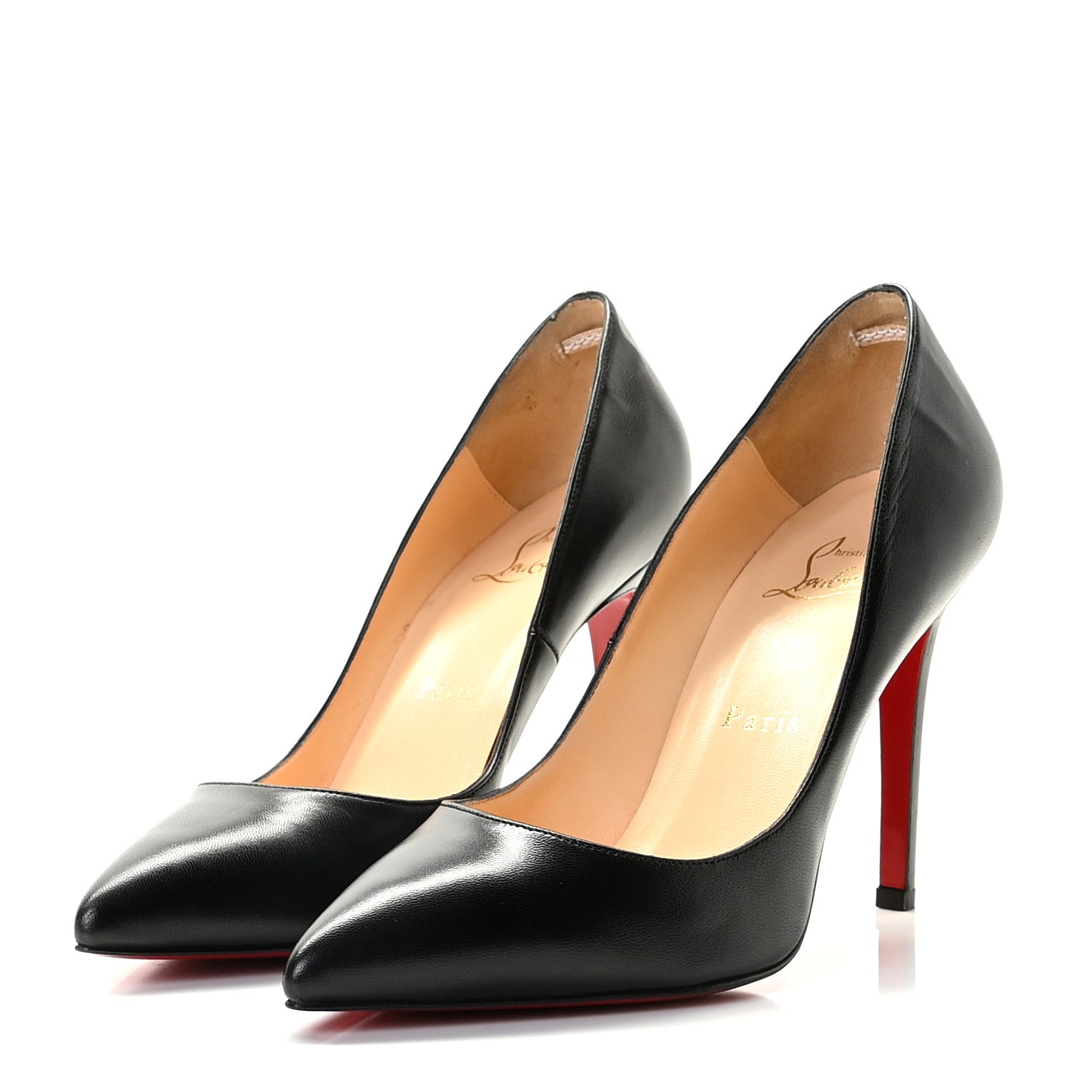 Christian Louboutin Shiny Nappa Pigalle 100 Pumps 37 Black 2 of 10