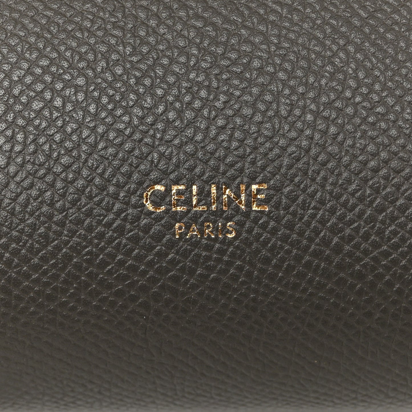 Grained Calfskin Nano Belt Bag Grey