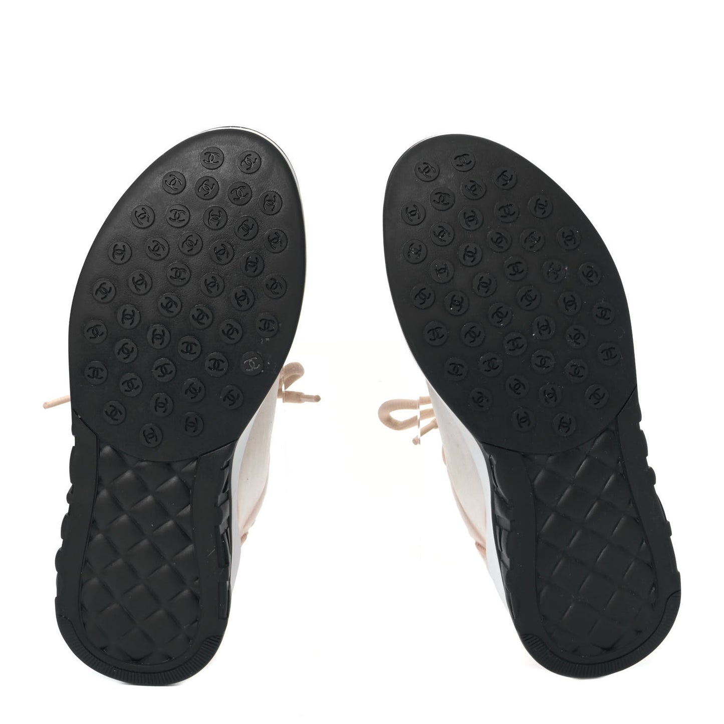 Lycra Fabric CC Sneakers 37.5 White Beige