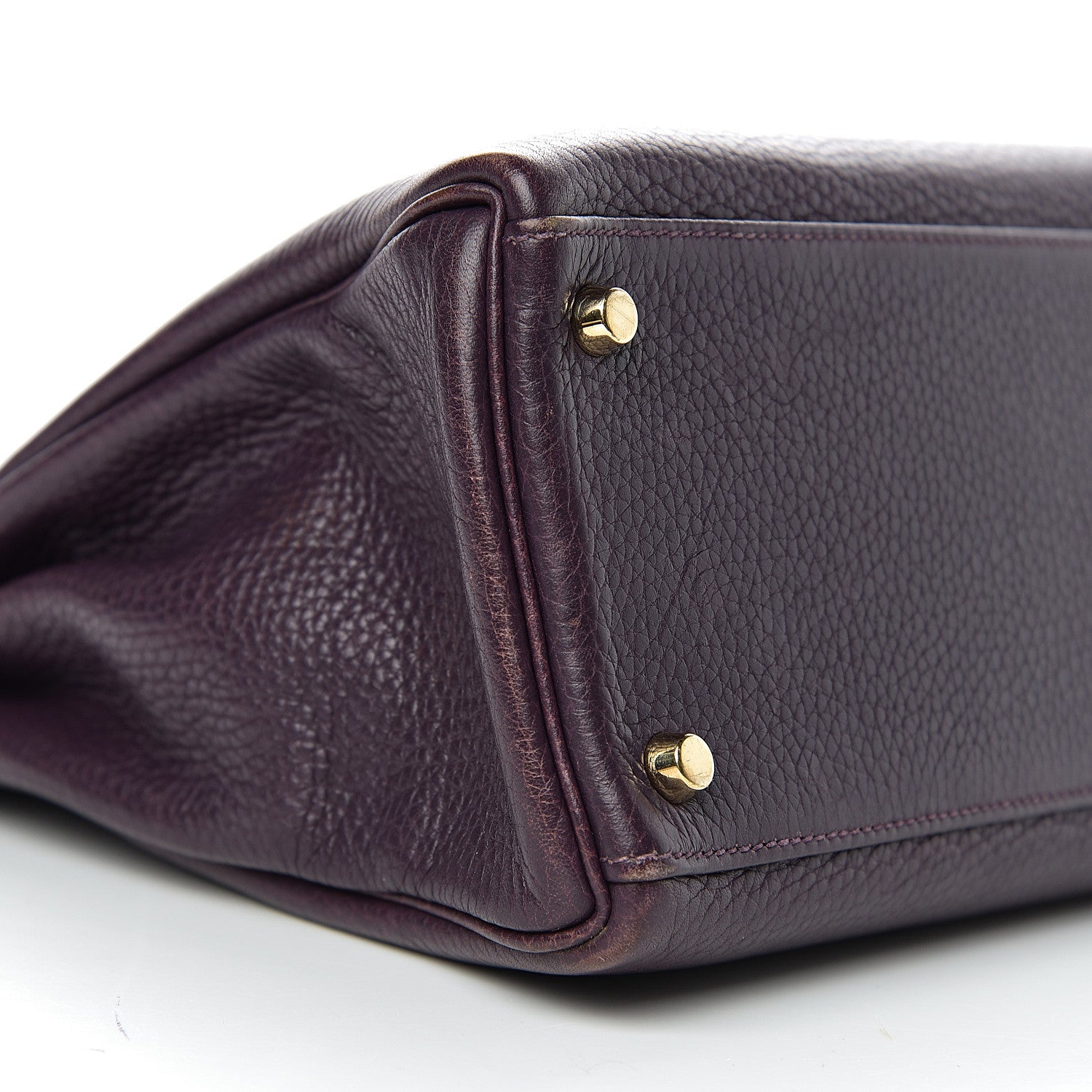 Hermes Taurillon Clemence Kelly Retourne 32 Raisin 10 of 12