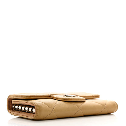 Chanel Lambskin Quilted 6 Key Holder Beige 4 of 13
