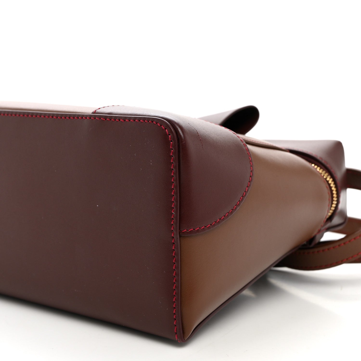 Loro Piana Smooth Calfskin Extra Bag L27 Burnt Tan Oxblood 9 of 9