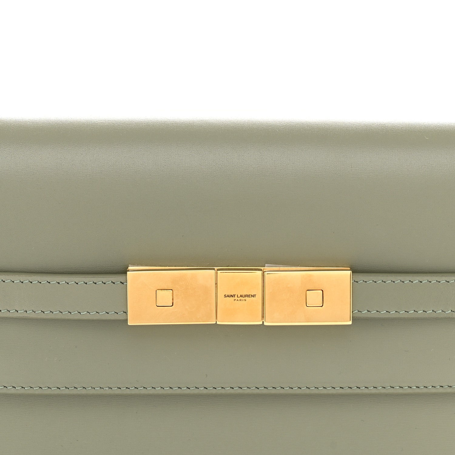 Saint Laurent Smooth Calfskin Small Manhattan Shoulder Bag Light Green 8 of 12