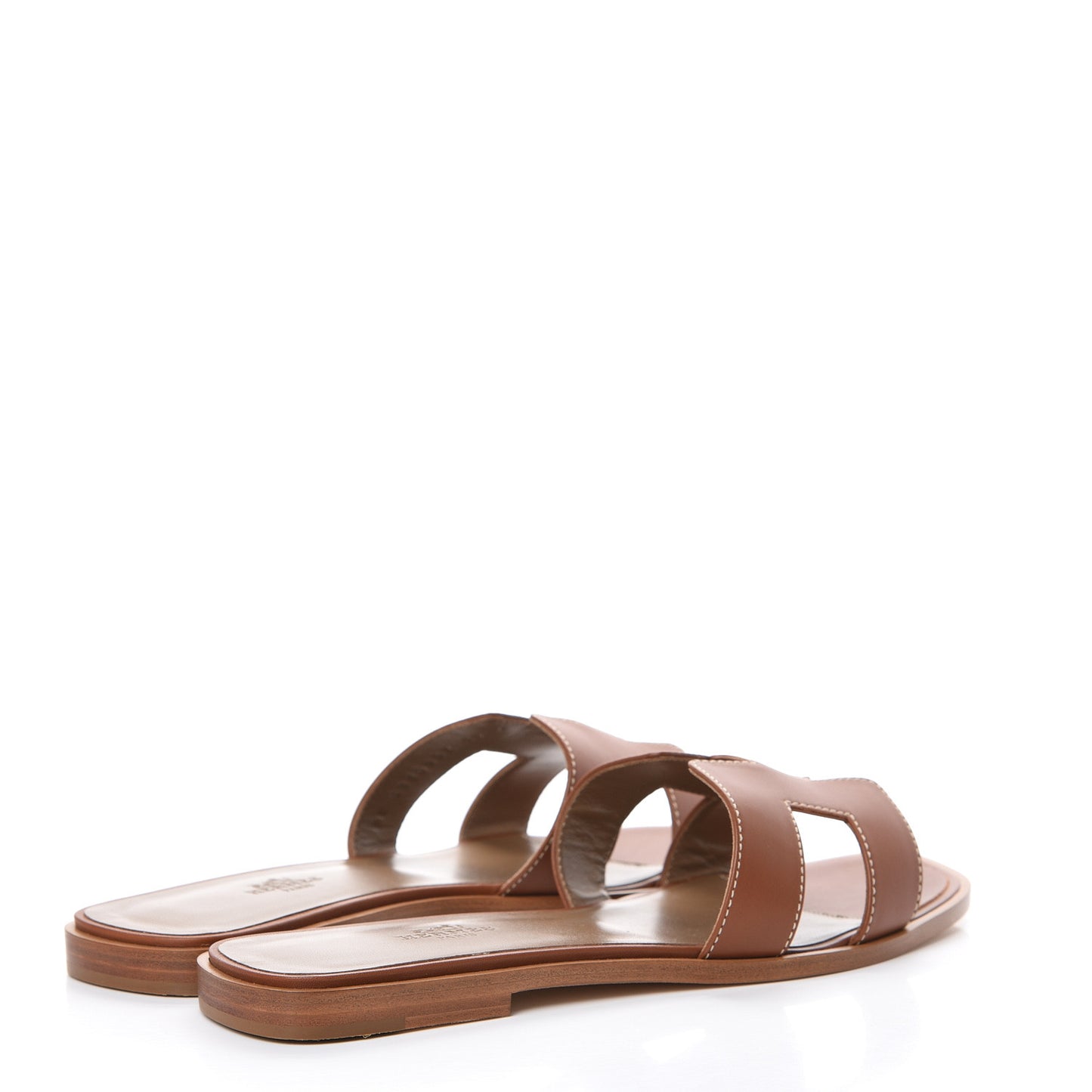 Box Calfskin Oran Sandals 39 Gold