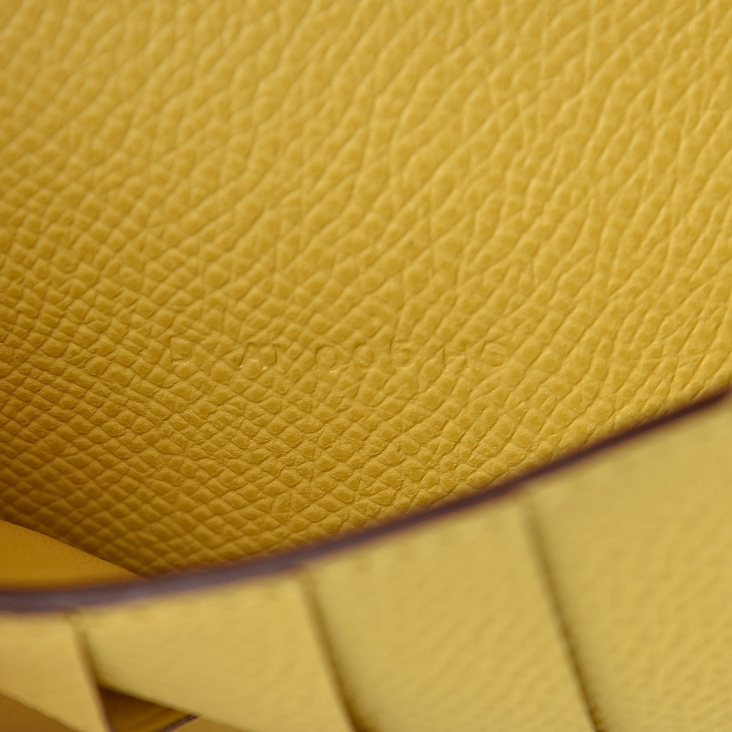 Epsom Medium Kelly Wallet Mauve Sylvestre Jaune de Naples