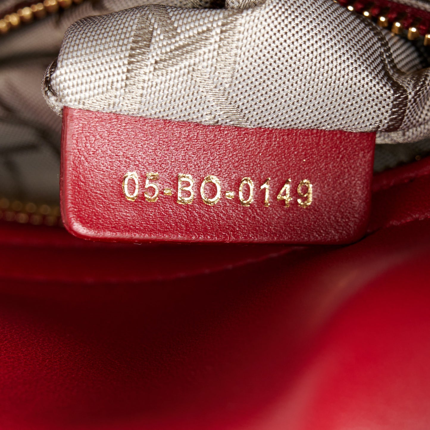 Lambskin Cannage Mini Lady Dior Red