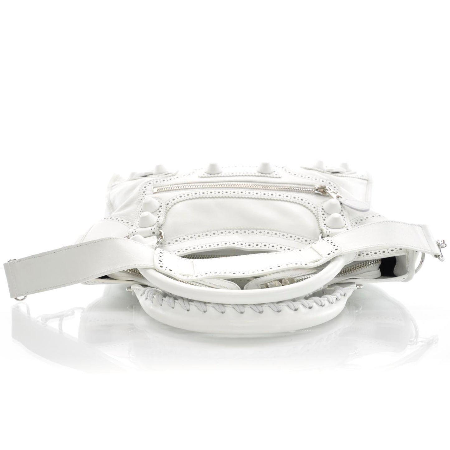Agneau Giant Brogues Hardware City White