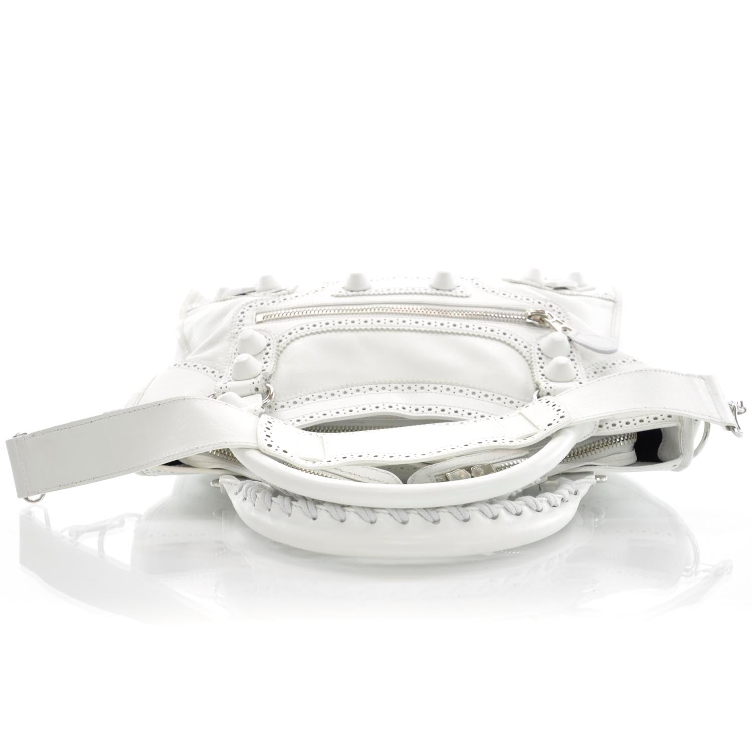 Balenciaga Agneau Giant Brogues Hardware City White 5 of 9