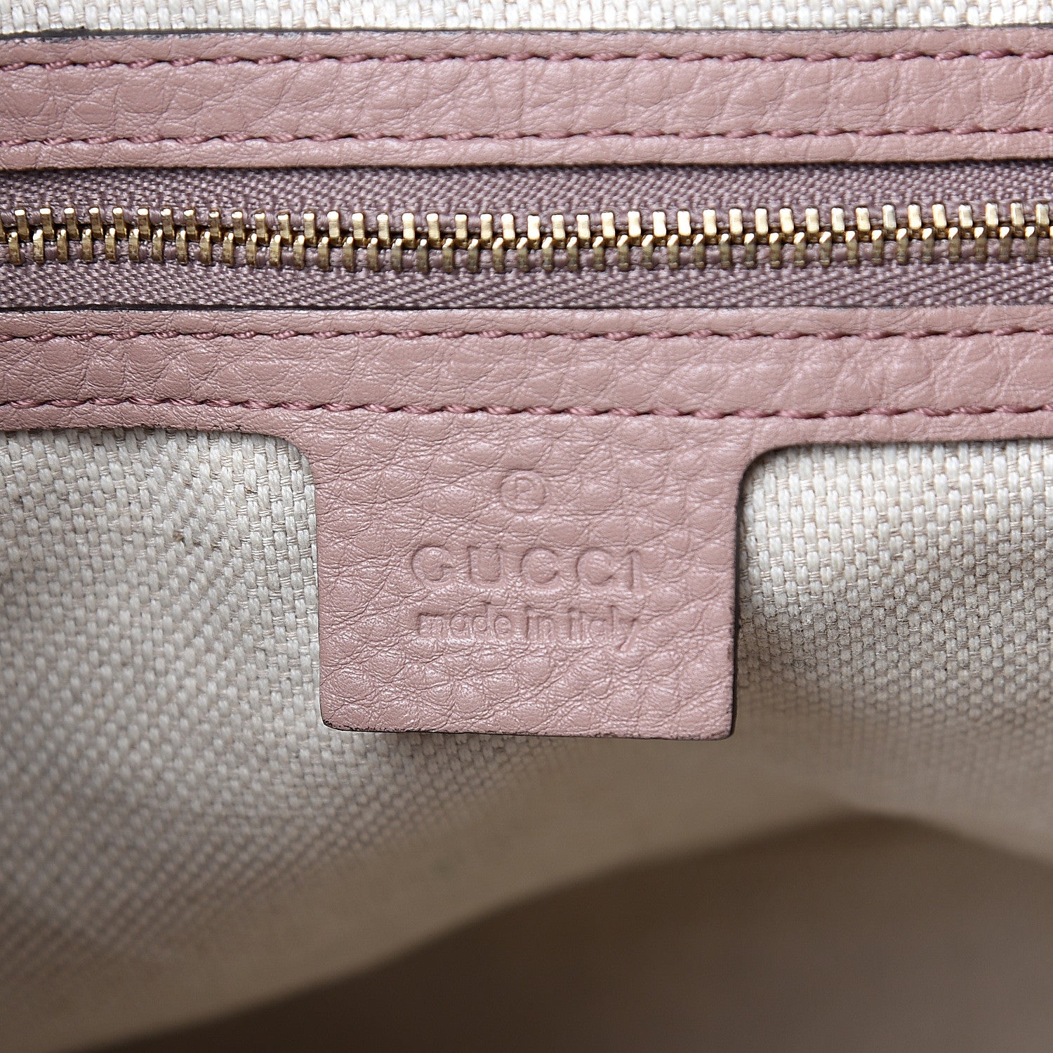 Gucci Pebbled Calfskin Medium Soho Chain Shoulder Bag Dark Cipria 5 of 10