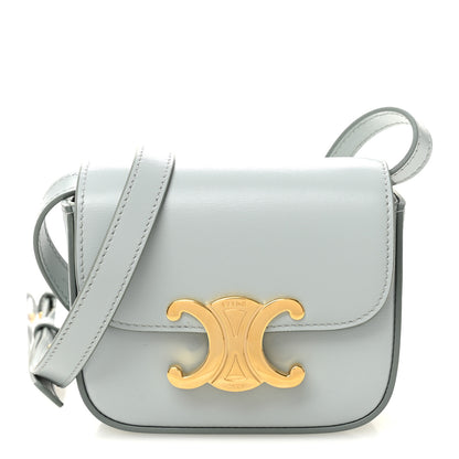 Celine Shiny Calfskin Mini Claude Soft Blue 1 of 10