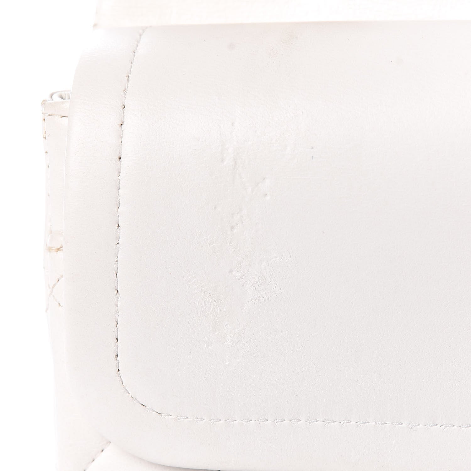 Chanel Lambskin Quilted Medium Double Flap White 12 of 20