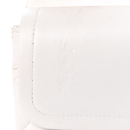 Chanel Lambskin Quilted Medium Double Flap White 12 of 20