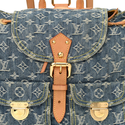 Louis Vuitton Denim Sac a Dos Backpack GM Blue 8 of 15