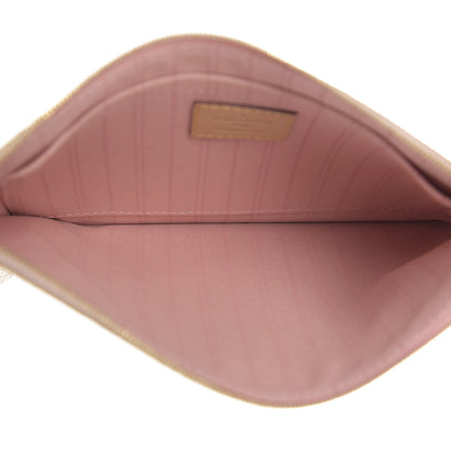 Louis Vuitton Damier Azur Neverfull MM GM Pochette Rose Ballerine 4 of 7