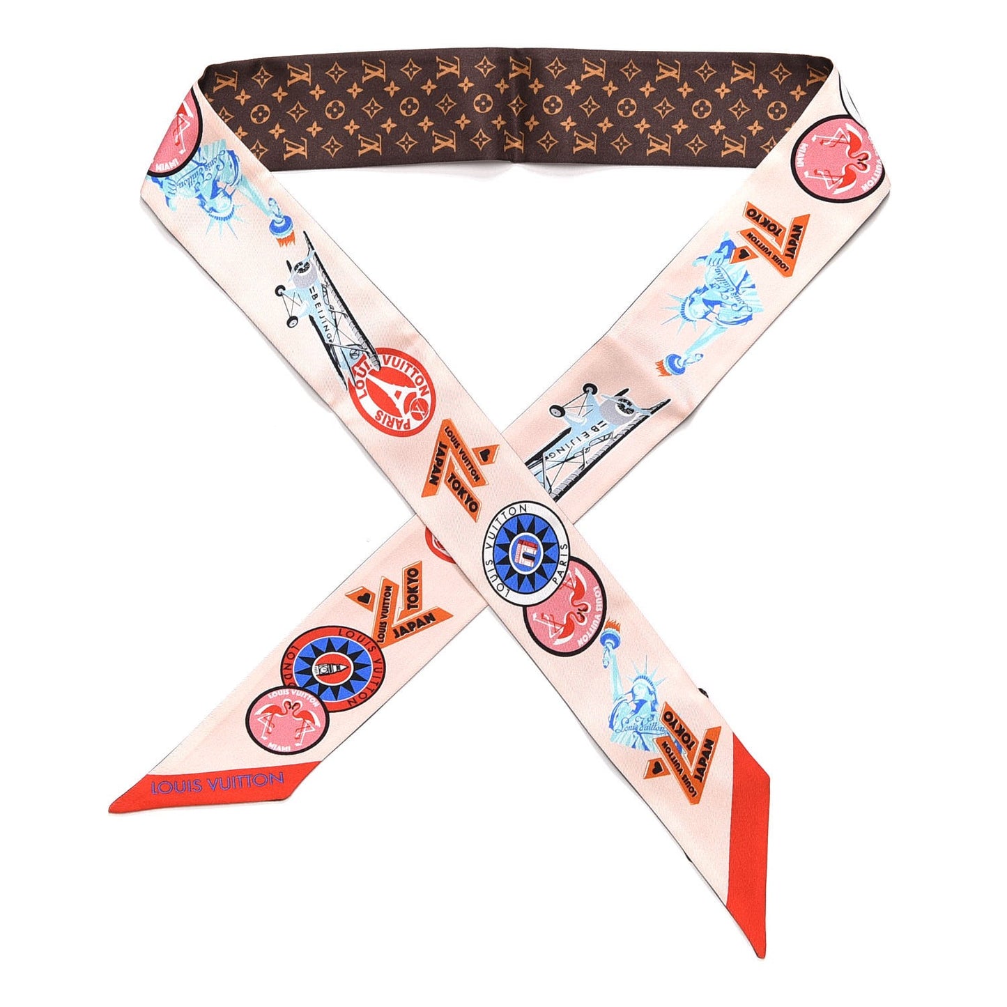 Silk Monogram World Tour Stickers BB Bandeau Nude