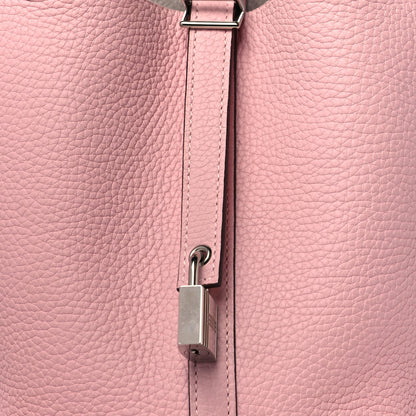 Hermes Taurillon Clemence Picotin Lock 18 PM Rose Sakura 8 of 10